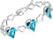 Leafael Infinity Love Heart Bracelet, Birthstone Bracelets for Women with Healing Stones, Allergy-Free Jewellery for Women with Gift Box, Silver-Tone Link Charm, 18 cm Chain with 5 cm Extender