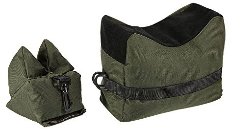 Soportes para Armas Resto Bolsa Apoyo de Arma Banco de Tiro Delantero Trasero,Bolsa combinada Delantera y Trasera con construcción Duradera y Resistente al Agua para Exteriores, Rango, Tiro,Caza,Verde