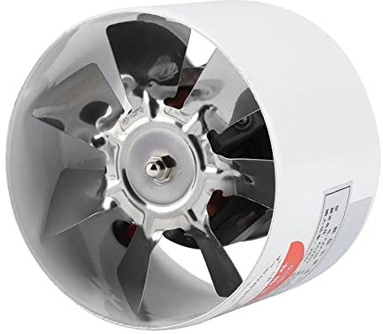 Ventilador de extracción de 220 V, 30 W 2800r/min Ventilador de ventilación montado en la Pared Extractor silencioso de Cocina y baño Extractor de ventilación de Metal para Hotel de Oficina en casa