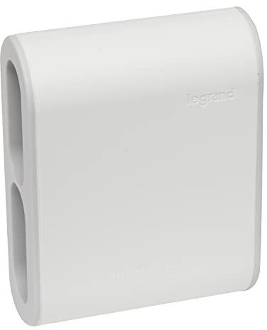 LEGRAND – Enchufe multitoma cuádruplite Extra Plano – 4 Tomas Laterales sin Tierra 6A – Seguridad Infantil integrada – Blanco