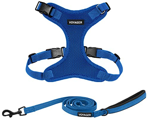 Voyager Step-In Lock Hundegeschirr mit reflektierender Hundeleine, Kombi-Set mit Neoprengriff, 1,5 m – unterstützt kleine, mittelgroße und große Rassen, Welpen/Katzen von Best Pet Supplies –