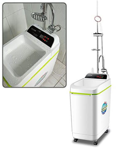 CUPLES Chauffe-Eau Électrique Intelligente 2000W 100L, Chauffe Eau Instantané Electrique pour Douche, Machine De Bain Mobile, pour la Douche de Salle de Bains à la Maison, 220V