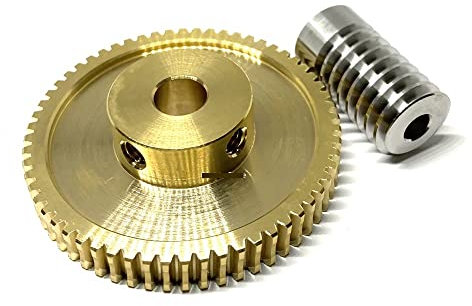 Ingranaggio a vite senza fine e vite senza fine 0.8M Set di ingranaggi a vite senza fine for turbina di precisione 1:20/30/40/50/60 denti Accessori for ingranaggi in rame a vite senza fine in acciaio