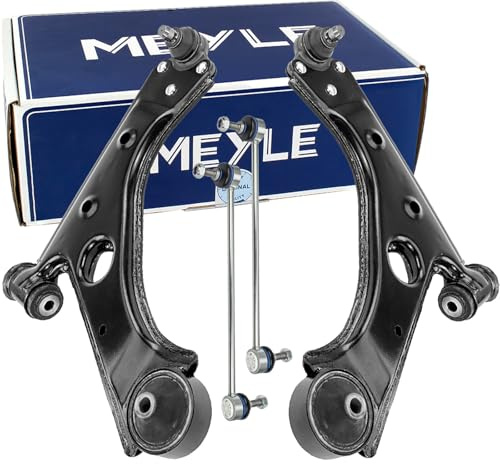 2x Meyle Querlenker + Koppelstangen vorne Links/rechts | 616 050 0029 + 616 050 0028 + 2x 616 060 0030 Kompatibel mit Corsa D (S07),Corsa D Kasten/schrägheck (S07),Corsa E (X15),Cor