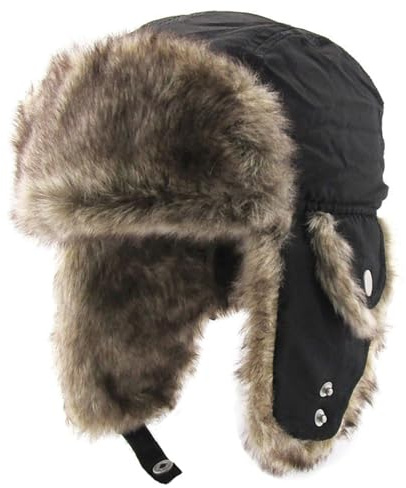 Generisch Kinder Winter Trappermütze Fliegermütze Warme Wintermütze Bombermützen mit Ohrenklappen Pilotenmütze Winddicht Skimütze für Jungen Mädchen von 1-6 Jahren