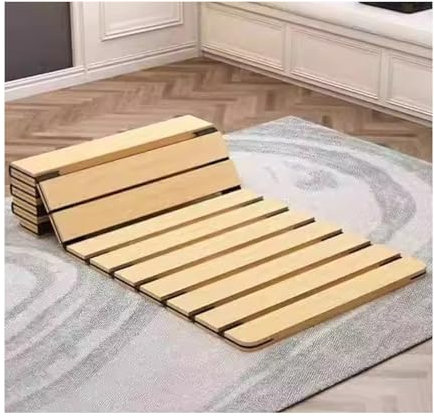 LVLDAWA Tablero Cama Plegable, Marco Cama Soporte Suelo Madera Transpirable, Tablero Cama Rígido Protección Lumbar Enrollable Y Transpirable Dormitorios, Dormitorios(100x190cm)