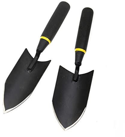 BESPORTBLE 1 Pala Da Giardino in Acciaio Manganese Per Impieghi Gravosi Paletta Spessa Vanga Manuale Per Piantare Nera Per Piccole Pale Pratico Strumento Da Giardino