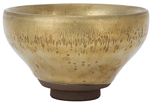 RASTKY Tazza da tè in Ceramica Fatta a Mano Che Riflette Il Colore Dorato del tè per Un'eccellente Degustazione di tè per la Collezione Domestica, Ceramica, 130 Ml
