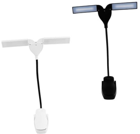 UKCOCO Touch Control Klavier Lampe 2 Stücke Desktop Lampe für Lesen Musik Punktzahl Nacht Licht