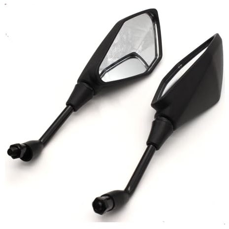 Motorrad Rückspiegel Für Für Z900 2017 EIN Paar 10mm Motorradspiegel Motorrad Roller Seitenrückspiegel Schwarz Rückspiegel Lenkerendenspiegel