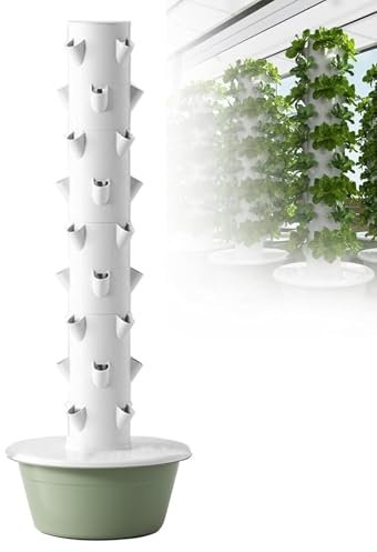 Torre Piantagione,Kit da Giardino Intelligente,coltivazione Piantagioneda giardino per erbe,frutta e verdura,Piantagione Verticali a 5/7/9 Livelli,Germinazione Interno,7Layer