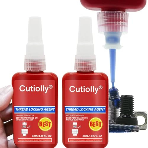 Frein Filet Résistance,Colle Bloc Écrou,Colles D'étanchéité Pour Vis Métalliques,Colles D'étanchéité Colle Métallique,Fixation De Vis Et Mastics De Filetage (2pc, 50ml)