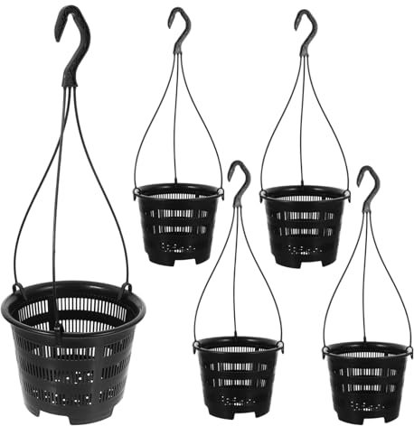 ibasenice 5ensembles Pots De Fleurs Suspendus pour Orchidées Fournitures De Jardin Pots Suspendus Intérieur