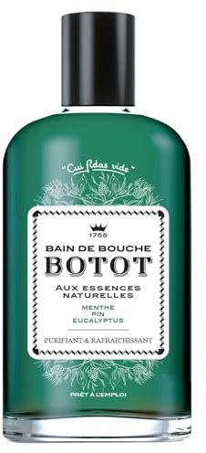BOTOT – Bain de Bouche Fraîcheur Menthe, Pin et Eucalyptus, Soin Apaisant et Purifiant (250mL) - lot de 3 - Vendu par Lot