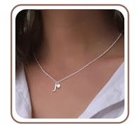 Aretas Womens Sterling Silver Initial Heart Necklace Gifts for Ladies Teenage Girls Personalised Name Letter J Pendant Silver Jewellery Anniversary Birthday Presents for Teen Girls 15 16 17 18