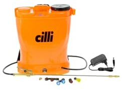 POMPA IRRORATRICE A BATTERIA 12V IRROR BURG 16LT A SPALLA ZAINO LANCIA IN OTTONE