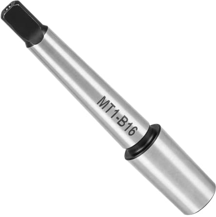 LALAGO Mandrin cône Morse MK1 - B16 DIN 238 – Arbre porte-mandrin 40Cr pour perceuse, fraiseuse, tour – Queue cône Morse haute précision trempée et rectifiée