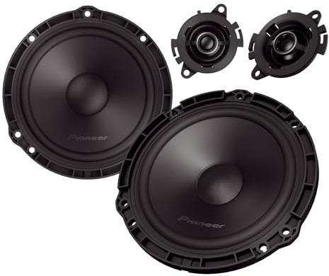 PIONEER TS-Q160C-PC 16.5 cm (6.5) 2-Way Component Speaker for Peugeot, Citroën, Opel & DS (350W Max., 50W RMS), Separate Tweeter