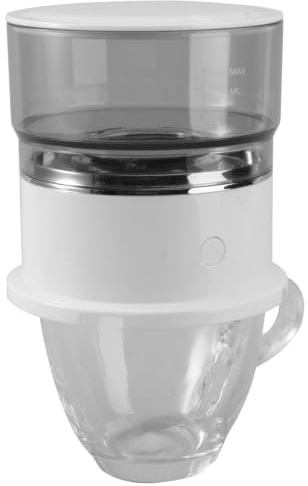 Luxshiny Portable Manual Drip Coffee Maker 160ml Single Cup Coffee Machine with Stainless Steel Filter and Body, Suitable for Office and Outdoors, Keeps Grounds out Efficiently