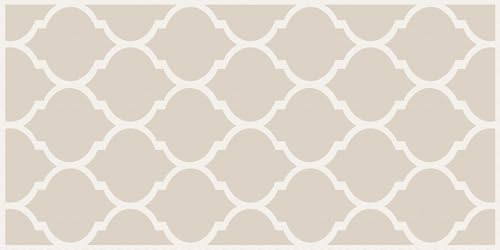 VINILIKO Design | Alfombra Vinílica Quatrefoil Sepia 50x100 cm - Antideslizante, Impermeable, Lavable - Varios Tamaños - Alfombra Vinilo Salón, Cocina