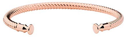 PAUL HEWITT Armreif Rosegold Damen ROCUFF - Armreifen Rosegold für Frauen, Damen Armreif offen in Segeltau-Optik