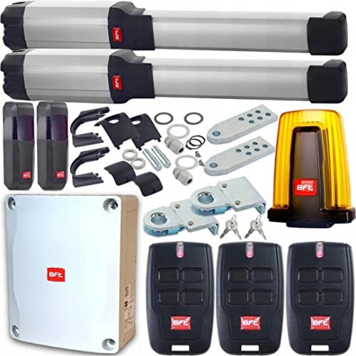 BFT Phobos BT A40 Opérateur de portail battant automatique à double battant - Ouverture automatique de portail - 8 m ou 1000 kg par vantail - Avec 3 télécommandes