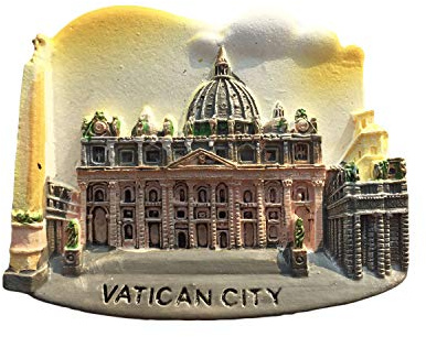 Vatikan Italien 3D Kühlschrank Magnet Harz Reise Souvenirs, handgemachte Haus & Küche Dekoration Vatikan Kühlschrank Magnet Sammlung Geschenk