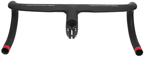 400x90mm Carbon Lenkradlenker Wasserdicht Integrierter Fahrradlenker Fahrrad Gebogener Lenker Zubehör