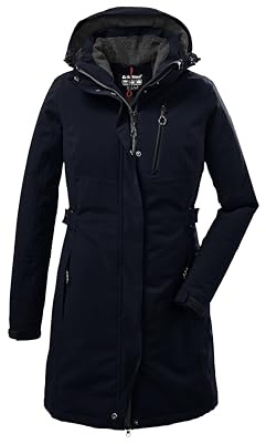 Killtec womens Parka fonctionnelle avec capuche zippée KOW 165 WMN PRK, bleu marine foncée, 42, 37726-000