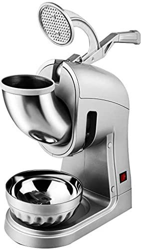 TJH Tritaghiaccio Professionale 300W Rasoio per Ghiaccio Elettrico Bevanda Fredda Rasatura per Neve Rasoio per Ghiaccio Macchina per Cono di Neve per Cocktail Frullati di Gelato