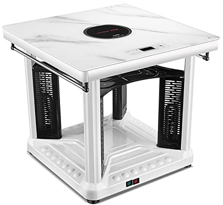 Mesa calefactora eléctrica para sala de estar interior, puede cocinar y secar la ropa, mesa calefactora eléctrica multifuncional, estufa eléctrica de cerámica, calentador calefactor calentador de pies