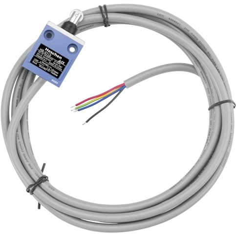 Heschen Compact Prewired Limit Switch, HS-3112, Sealed Roller Plunger, 1NO 1NC, SPDT, Momentary Type, AC250V 5A, IP67 Waterproof