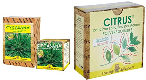 I Consigli dell'Esperto Concime Specifico per Cycas, 0.75 kg & Concime Minerale Specifico per Agrumi, 0.45 kg