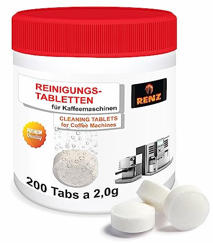 Pastillas de limpieza de 2 g para cafeteras automáticas y portafiltros (200)