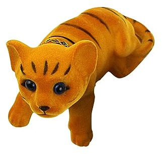 F Fityle Car Dashboard Decoration Nodding Cat Ornament Auto Accessory Decorative Cute Crafts Gift Nodding Head Kitty for Office Shelf Truck Tabletop, Yellow
