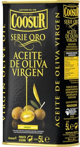 COOSUR - Aceite de Oliva Virgen Serie Oro - Lata 5 Litros