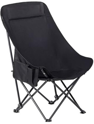 Leichter Campingstuhl Faltbar, Klappstuhl Camping Mit Hoher Rückenlehne Bis 150 Kg, Gartenstuhl Klappbar,tragbarer, Bequemer Campingstuhl Ultraleicht, Für Strand, Angeln, Camping, Für Erwachsene