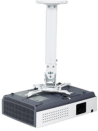 Projector Mount Stand Projector Mount Projector Ceiling Mount Bracket Fits Flat or Sloped Ceiling Height Adjustable with Extendable Length 10 to 15 In Projector Ceiling Mount