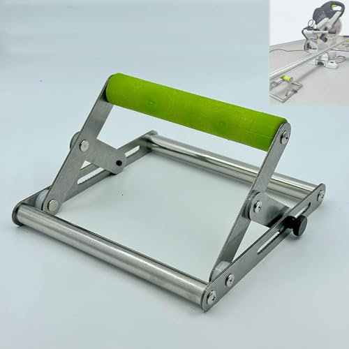 Telaio di Supporto per Macchina da Taglio Regolabile, Supporto per Sega da Tavolo, Telaio di Supporto Lungo per Materiale, Staffa per Rulli, Telaio in Acciaio Inossidabile 1 pc Flat Shaft