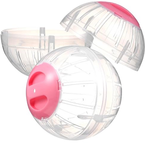 SEWOART 2stücke Hamster Übungsball Transparent Langlebiges Kunststoffmaterial Mit Belüftungsöffnungen Für Kleine Tiere Wie Hamster Mäuse Und Zwerghamster Leicht Zu Transportieren