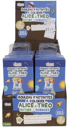 Jeux 2 mômes Rouleau de Coloriage Éducatif 52 Feuilles Créatif Multicolore