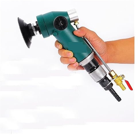 STRAFBRG Levigatrice pneumatica Professionale for Acqua e Aria da 4 Pollici, smerigliatrice for lucidatrice ad Aria e Acqua, levigatrice for lucidatura del Marmo, Prestazioni di Sicurezza Elevate