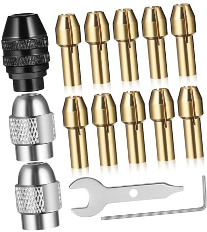 Gadpiparty Kupferkernbohrfutter-set 15-teilig Elektrischer Bohrer Spannzangenadapter Für Matrizenfutter Schlagschrauberfutter
