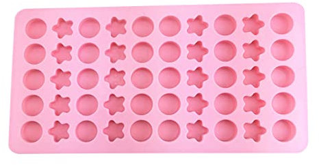 50 Schokoladenformen Stern Und Runde Form Pralinenformen Backutensilien Antihaft Silikonmaterial Zum Backen