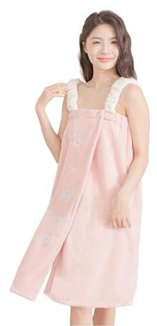 FakeFace Girls Sling Bath Wrap Towel Soft Absorbent Shower Skirt Quick-Dry Spa Pool Cover-Up Towel Robe for Home Shower Beach Bathing