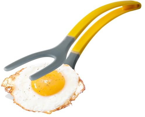 Äggflipper, spatelstång för flippning | 2 I 1 Egg Turner,Ergonomiskt handtag, köksverktyg, matlagningsredskap för stekbrödfisk biff omelett pannkaka