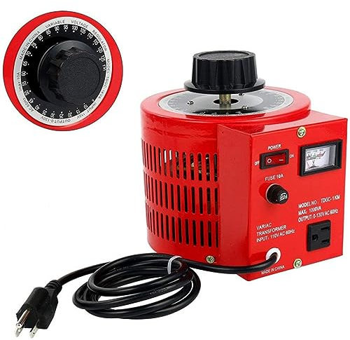 SXYKXYDL Regulador de Voltaje monofásico, Transformador Variable, Salida máxima de CA de 0 a 300 voltios, 500 VA