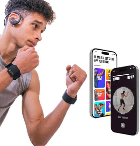 PunchLab Sensores Bluetooth para boxeo, rastreador de entrenamiento interactivo, seguimiento en tiempo real del rendimiento