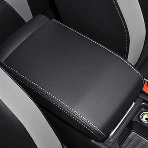 Générique Housse de Protection Housse De Protection pour Accoudoir Central De Voiture en Cuir pour Golf 8 MK8 2020-2021(Grey Thread)