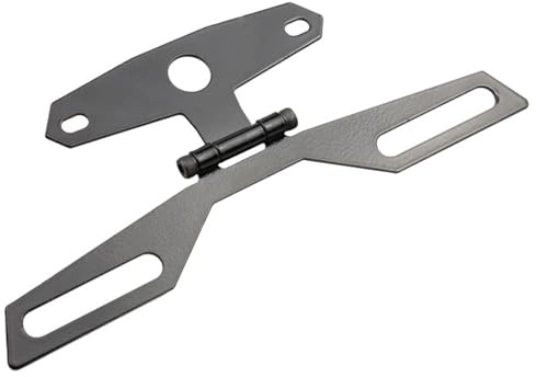 One Piece Useful Motorcycle Folding License Plate Adjustable Rear Light Bracket Mount Durable Motorcycle Flip Up License Plate for Dirt Bike